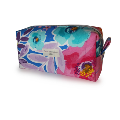 Summer floral makeup bag