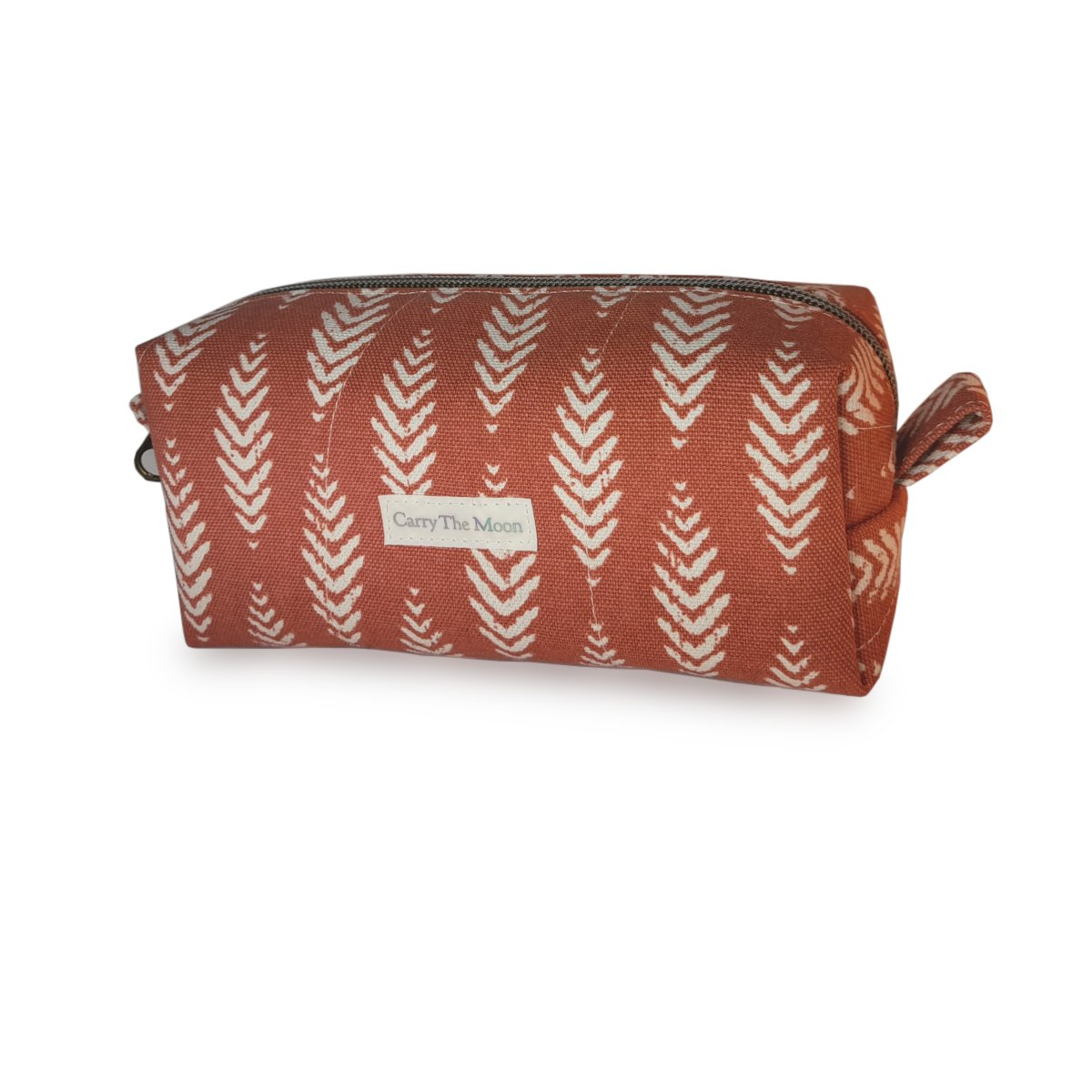 Wheat print cotton canvas boxy bag