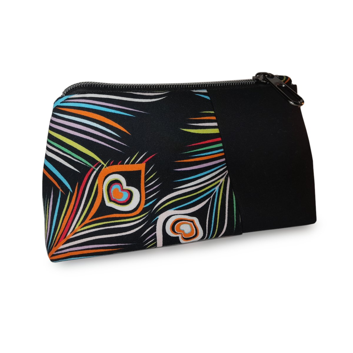 peacock pouch for purse or travel